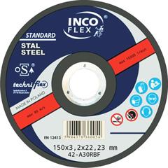 Tarcza INCOFLEX Standard STAL 42-150x3,2x22,23 A30R BF80