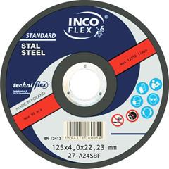 Tarcza INCOFLEX Standard STAL 27-125x4,0x22,23 A24S BF80