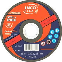 Tarcza INCOFLEX Standard STAL+INOX 41-125x1,0x22,23 A60T BF80