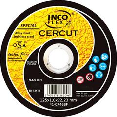 Tarcza INCOFLEX Special CERCUT 41-125x1,0x22,23 CR46 BF80