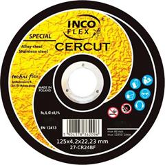 Tarcza INCOFLEX Special CERCUT 27-125x4,2x22,23 CR24 BF80