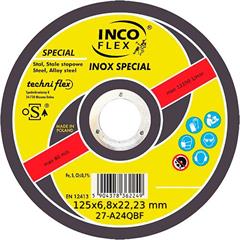 Tarcza INCOFLEX Special INOX 27-125x6,8x22,23 A24Q BF80